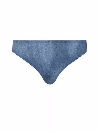 CHANTELLE | String SOFT STRETCH blue denim print | olive