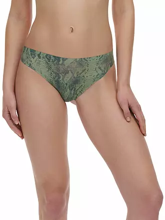 CHANTELLE | String SOFT STRETCH light snake print | olive