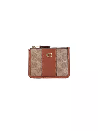 COACH | Geldbörse SIGNATURE ESSENTIAL MINI | braun