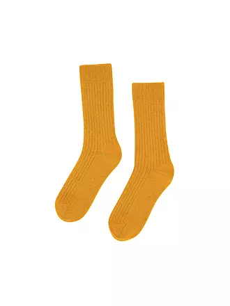 COLORFUL STANDARD | Socken MERINO WOOL 41-46 burned yellow | grün