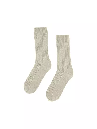 COLORFUL STANDARD | Socken MERINO WOOL 41-46 burned yellow | weiss