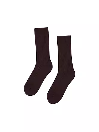 COLORFUL STANDARD | Socken MERINO WOOL 41-46 deep black | rot