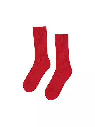 COLORFUL STANDARD | Socken MERINO WOOL 41-46 deep black | rot