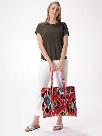 CONSCIOUS YOGA COLLECTIVE | Tasche - Shopper VELVET IKAT SHOPPER | rot