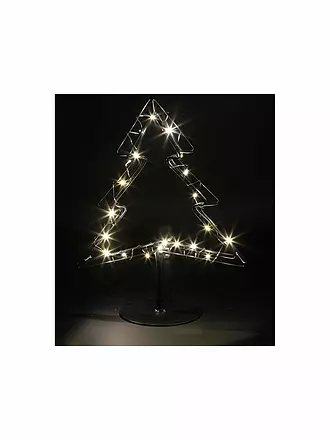 COUNTRYFIELD | Weihnachts LED Ornament Baum JALAL 10x25 Schwarz | schwarz