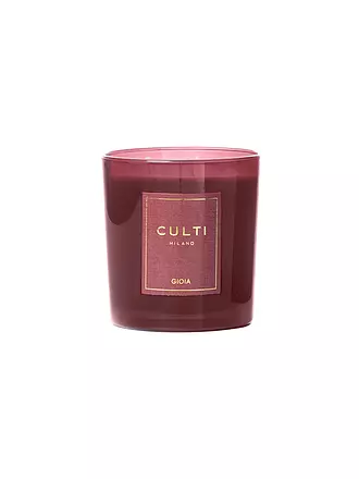 CULTI | Weihnachtskerze GIOIA 550g Rot | dunkelgrün