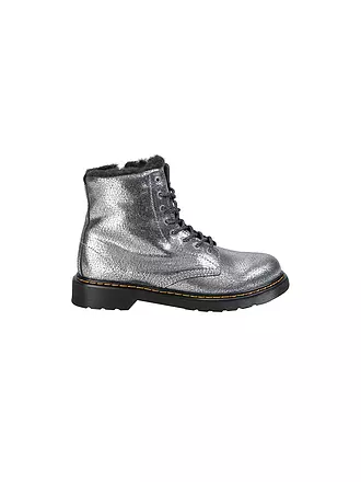 DR. MARTENS | Mädchen Schnürboots 1460 Y SERENA FOIL | silber