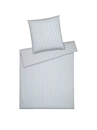 ELEGANTE | Flanell Bettwäsche HUXLEY 70x90cm/140x200cm grau | hellblau