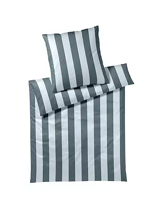 ELEGANTE | Satin-Bettwäsche 70x90cm/140x200cm NIGHT STRIPE Blau | beere