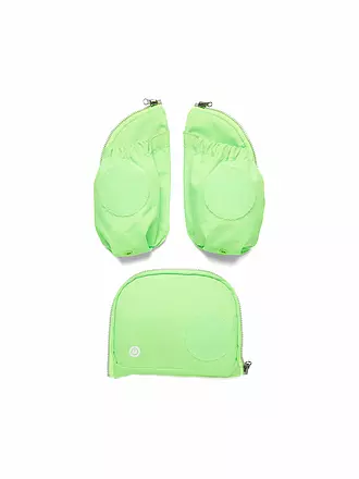 ERGOBAG | Fluo LED Seitentaschen Zip-Set Gelb | hellgrün