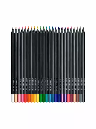 FABER-CASTELL | Black Edition Bunstifte, 24er Kartonetui | 