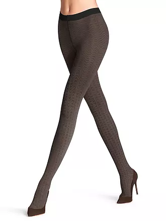 FALKE | Damen Feinstrumpfhose MYSTICAL WAVE black | beige