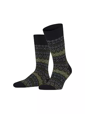 FALKE | Herren Socken ASPEN  dark navy | schwarz