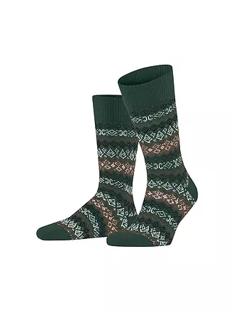 FALKE | Herren Socken ASPEN  dark navy | olive