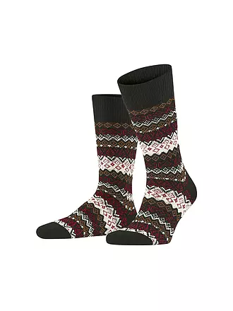 FALKE | Herren Socken ASPEN black | braun