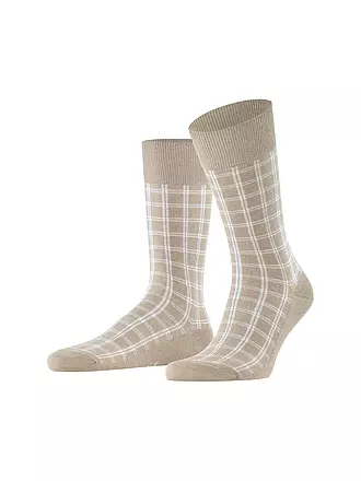 FALKE | Herren Socken MODERN TAILOR black | beige