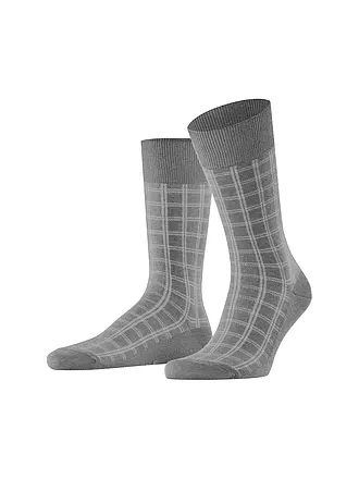 FALKE | Herren Socken MODERN TAILOR, light greymel. | schwarz