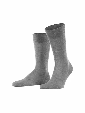 FALKE | Herren Socken Sensitive Malaga dark navy | hellgrau