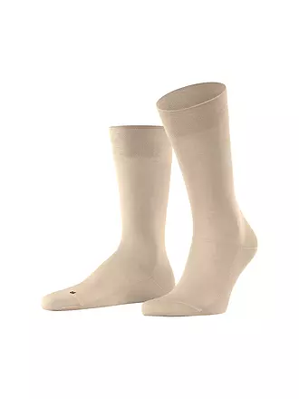 FALKE | Herren Socken Sensitive Malaga dark navy | beige