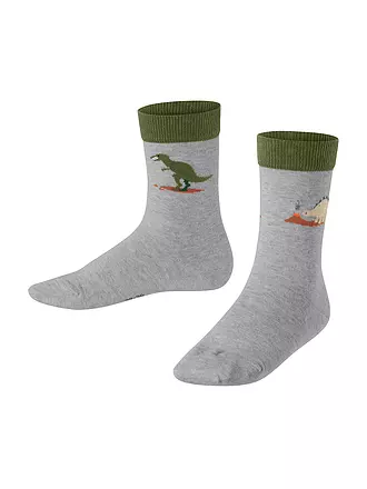 FALKE | Jungen Socken DINOSAURS LT heather | blau