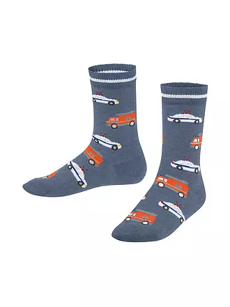 FALKE | Jungen Socken light grey | hellblau