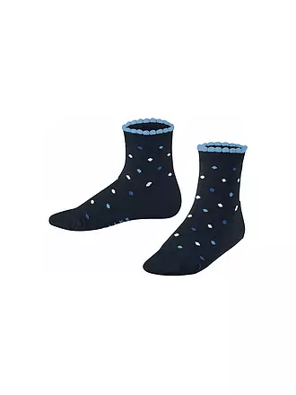 FALKE | Kinder Socken MULTIDOT gloss | blau