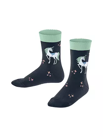 FALKE | Mädchen Socken MAGIC UNICORN space blue  | 