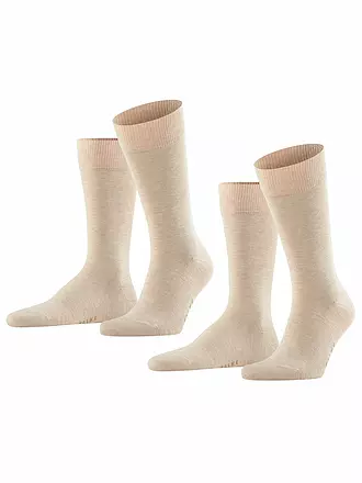 FALKE | Socken 2er Pkg HAPPY dark brown | beige