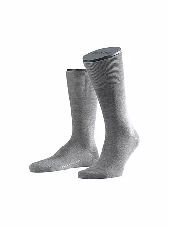 FALKE | Socken AIRPORT pink iris | grau