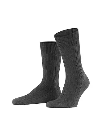 FALKE | Socken BRISTOL PURE dark navy | grau