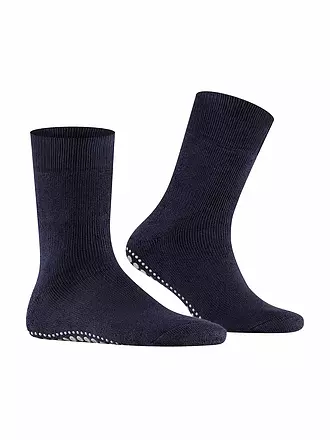 FALKE | Socken HOMEPADS anthracite melange | blau