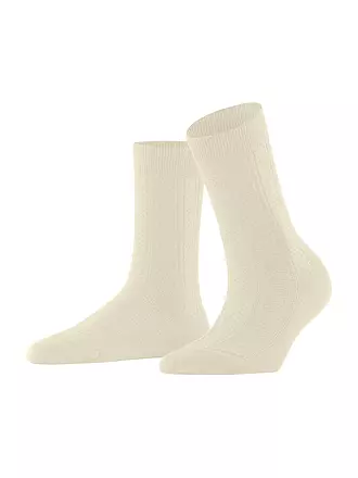 FALKE | Socken NEEDLEPOINT black | creme