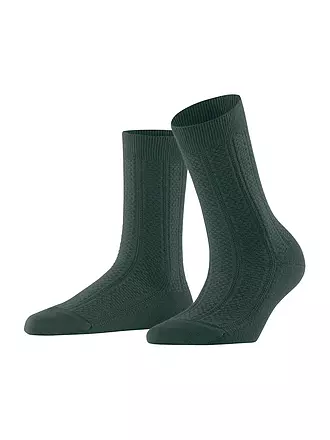 FALKE | Socken NEEDLEPOINT off white | olive