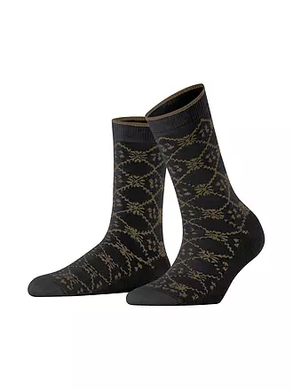 FALKE | Socken RETRO SENSATION forest | schwarz