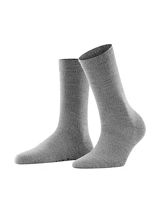 FALKE | Socken Soft Merino anthrazit | hellgrau