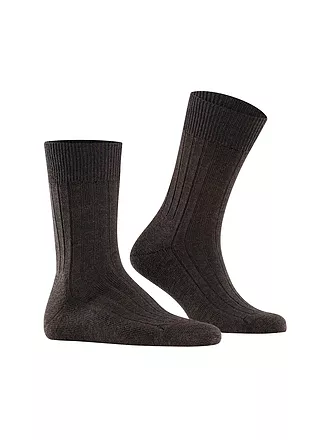 FALKE | Socken TEPPICH IM SCHUH dark brown mel. | dunkelgrün