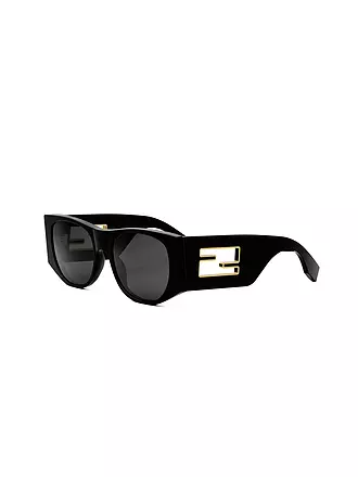 FENDI | Baguette schwarze ovale Sonnenbrille | 