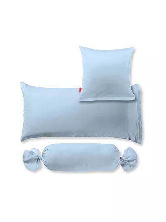 FLEURESSE | Satin Kissenbezug Royal Uni 2x 40x40cm Hellblau | hellblau