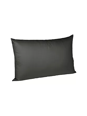 FLEURESSE | Satin Kissenbezug Royal Uni 2x 40x40cm Schwarz | grau