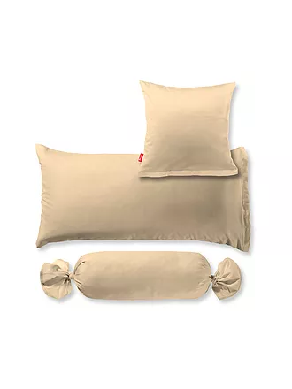 FLEURESSE | Satin Kissenbezug Royal Uni 2x 40x60cm Lavendel | beige