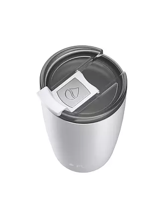 FLSK | Isolierbecher - Thermosbecher CUP Coffee to go-Becher 0,35l Black | weiss