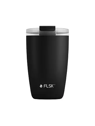 FLSK | Isolierbecher - Thermosbecher CUP Coffee to go-Becher 0,35l Black | schwarz