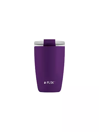 FLSK | Isolierbecher - Thermosbecher CUP Coffee to go-Becher 0,35l Black | lila