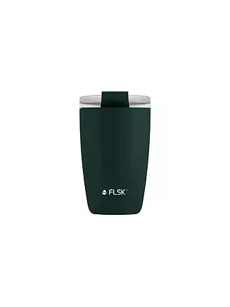 FLSK | Isolierbecher - Thermosbecher CUP Coffee to go-Becher 0,35l Stainless | dunkelgrün