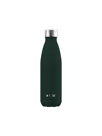 FLSK | Isolierflasche - Thermosflasche 0,5l Edelstahl Black | dunkelgrün