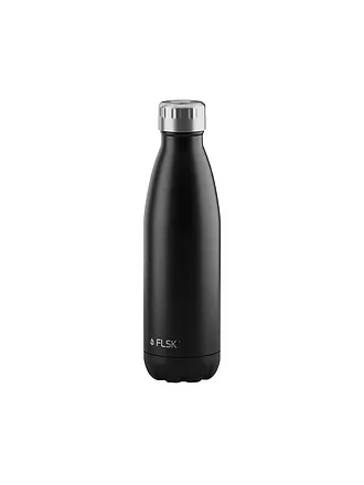 FLSK | Isolierflasche - Thermosflasche 0,5l Edelstahl Stainless | schwarz