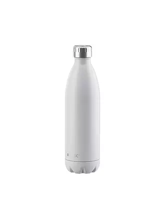 FLSK | Isolierflasche - Thermosflasche 1l Black | weiss