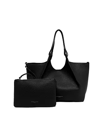 GIANNI CHIARINI | Ledertasche - Hobo Bag DUA | schwarz