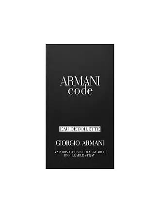 GIORGIO ARMANI | Code Eau de Toilette 75ml Nachfüllbar | 