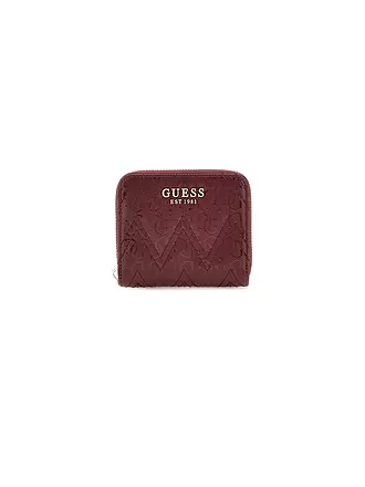 GUESS | Geldbörse ADELARD Small | dunkelrot